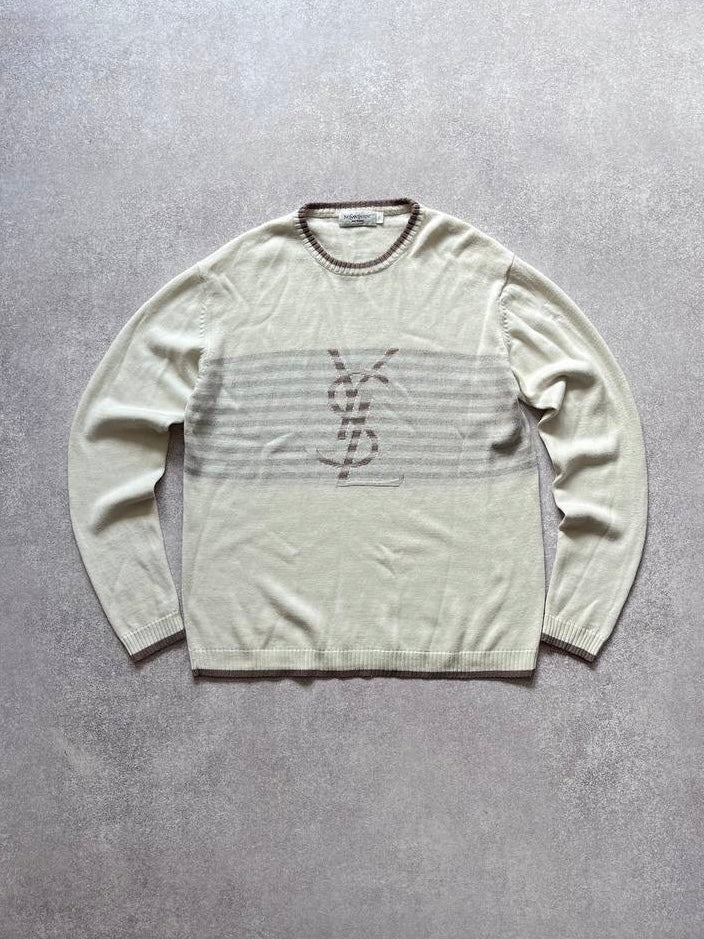 YSL Big Logo Sweater L