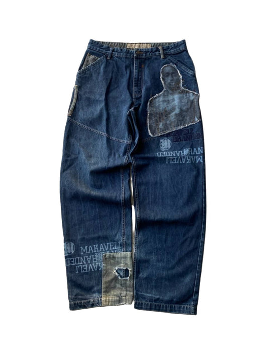 2PAC Tupac Shakur Baddy Embroidery Jeans 34 Lautaro archive