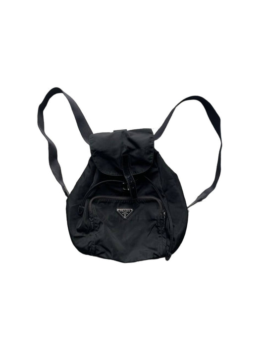 Vintage 00s Prada Re-nylon Black Backpack OS Lautaro archive